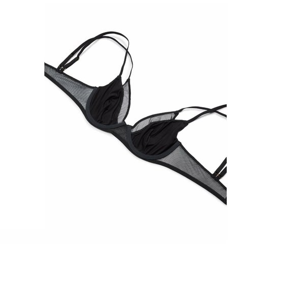 VINCE CAMUTO Women Jules Double Unlined Underwire Bra, Black, 32D - Picture 4 of 7